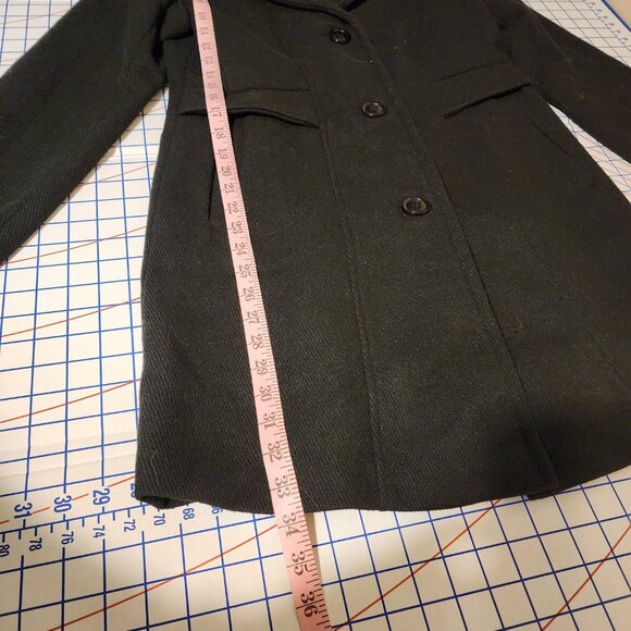 Gallery Wool-Blend Walker Coat NWT Black Small - Picture 3 of 16